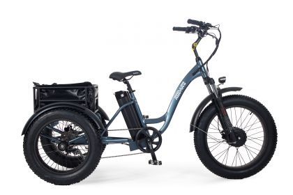Triciclo Elétrico Invictus Barra Baixa Cinzento Metalizado
