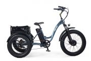 Triciclo Elétrico Invictus Barra Baixa Cinzento Metalizado